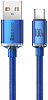 Кабель Baseus Crystal Shine (CAJY000503) USB-A/Type-C 100W 2m (Blue) купить в интернет-магазине icover