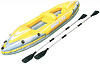 Bestway Wave Line (бв65020) - надувная лодка-каяк с веслами (Yellow/Grey) купить в интернет-магазине icover