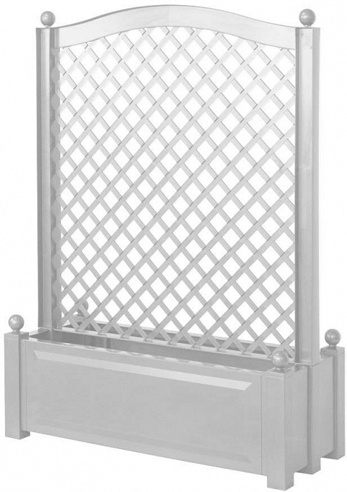 KHW 37101 - большой ящик для растений с центральной шпалерой 100 см (White) купить в интернет-магазине icover