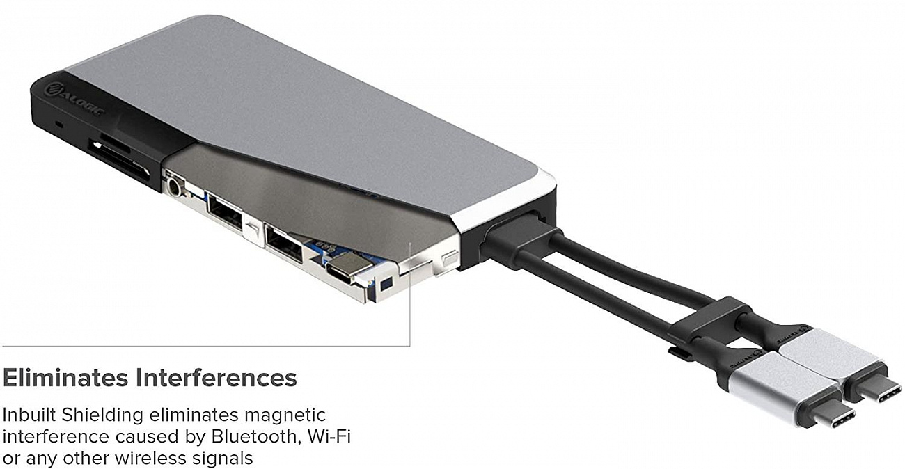 Хаб Alogic USB-C Super Dock 10-in-1 U2CSH-SGR (Space Grey) купить в интернет-магазине icover