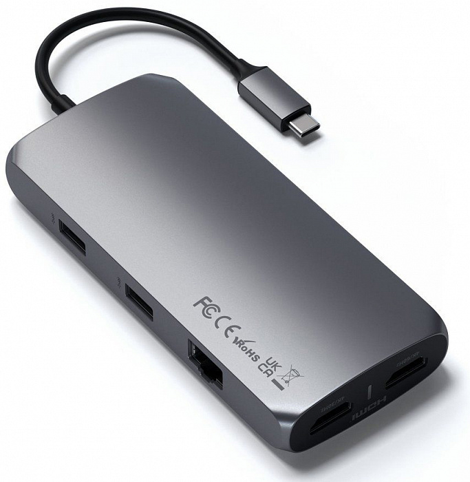Хаб Satechi USB-C Multiport MX Adapter ST-UCMXAM (Space Gray) купить в интернет-магазине icover