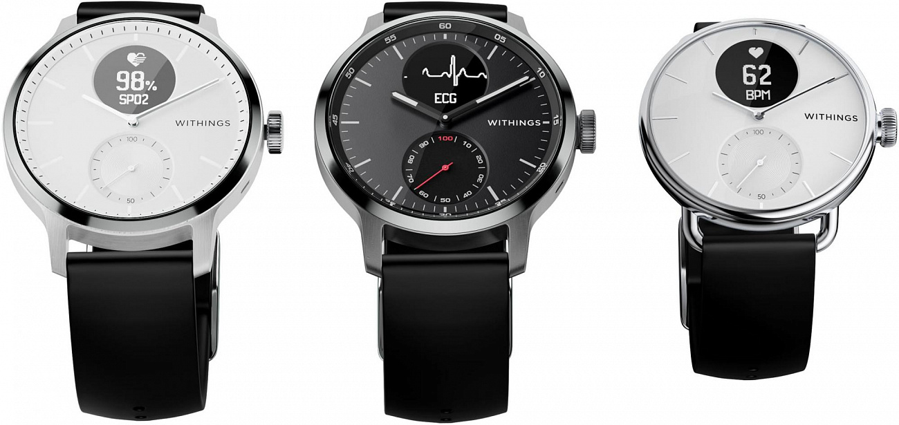 Умные часы Withings ScanWatch 38mm (Black) купить в интернет-магазине icover