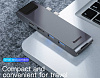USB-концентратор Baseus Thunderbolt C+Pro (CAHUB-L0G) для MacBook Pro (Deep Grey) купить в интернет-магазине icover