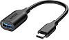 Кабель-переходник Anker Powerline 82 мм (A8165011) USB-C to USB 3.1 (Black) купить в интернет-магазине icover