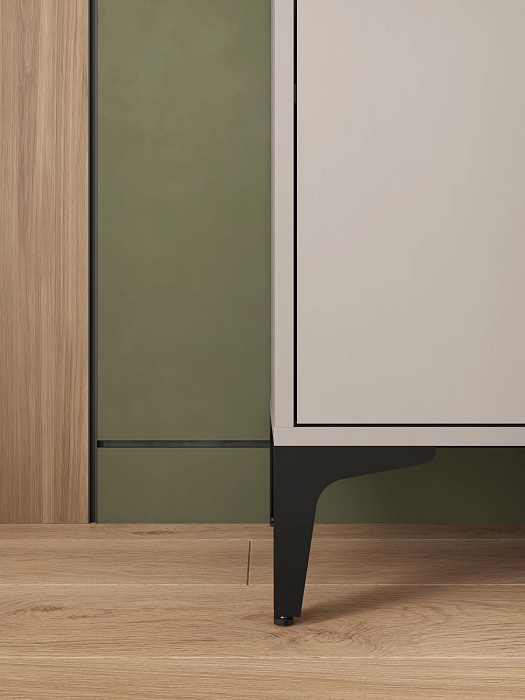 Комод Ridberg OKAYAMA 2Д/3Я (Cashmire/Black) купить в интернет-магазине icover