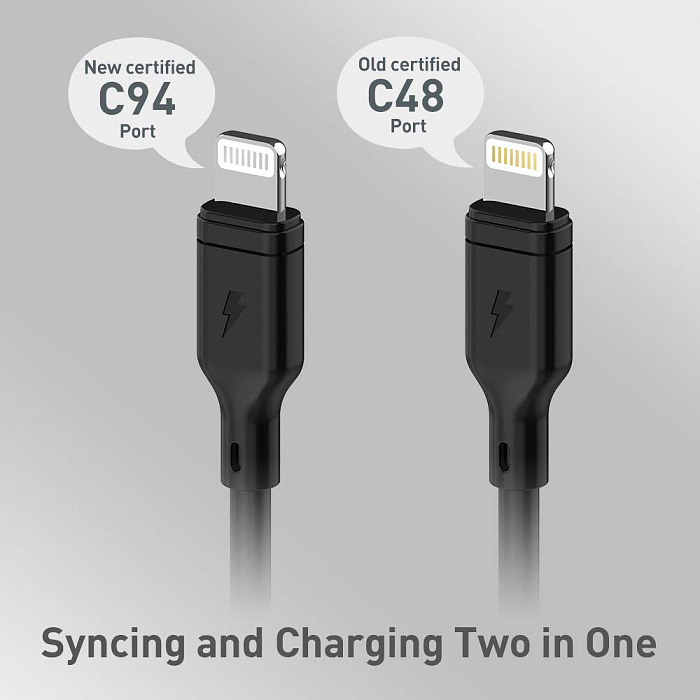 Кабель для iPod, iPhone, iPad Momax Zero DL36 USB-C/Lightning 1.2m (Black) купить в интернет-магазине icover