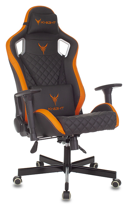 Игровое кресло Бюрократ Knight Outrider (Black/Orange) купить в интернет-магазине icover