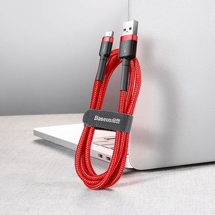 Кабель Baseus Cafule Series USB/USB-C 1m CATKLF-B09 (Red/Red) купить в интернет-магазине icover