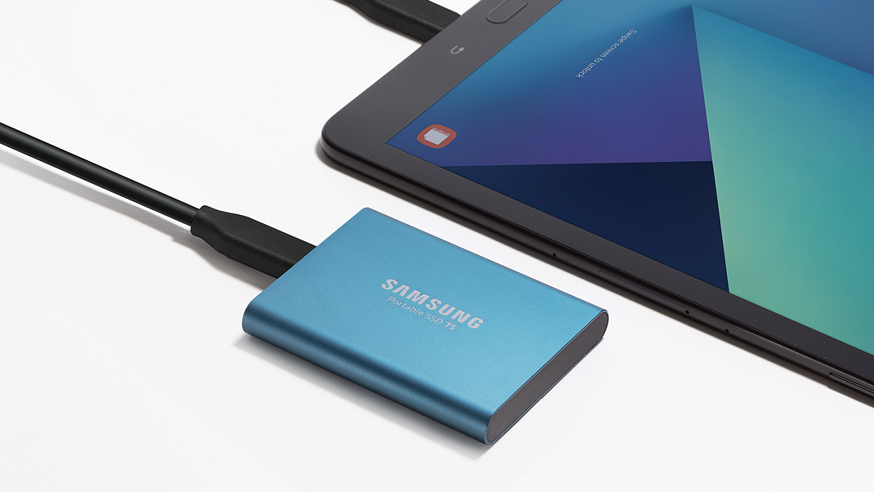Внешний накопитель Samsung Portable SSD T5 2Tb MU-PA2T0B/WW (Black) купить в интернет-магазине icover