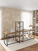 Стол письменный угловой лофт RIDBERG ФЛОРИДА (Oak/Black) купить в интернет-магазине icover