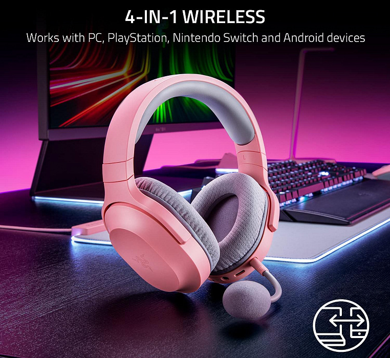 Игровая Гарнитура Razer Barracuda X RZ04-03800300-R3M1 (Quartz Pink) купить в интернет-магазине icover