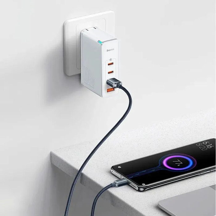 Кабель Baseus Crystal Shine (CAJY000501) USB-A/Type-C 100W 2m (Black) купить в интернет-магазине icover