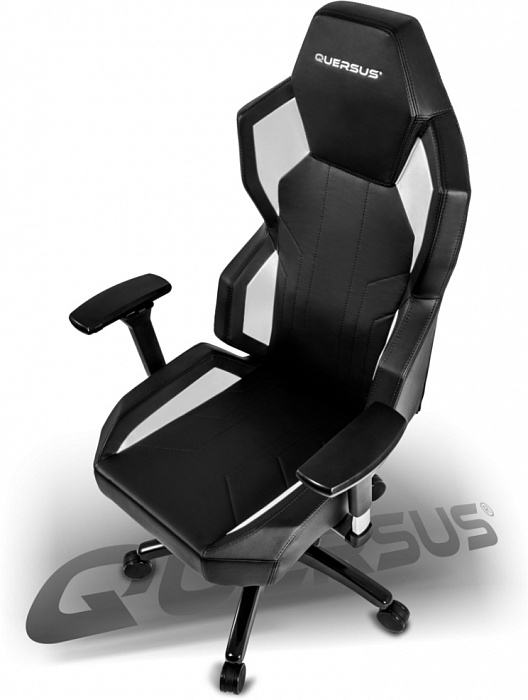Игровое кресло Quersus Geos G702/XW (Black/White) купить в интернет-магазине icover