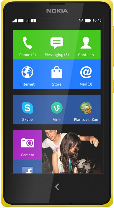 Смартфон Nokia XL Dual Sim (Yellow) купить в интернет-магазине icover