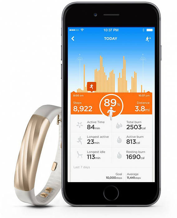 Jawbone UP3 Activity Tracker (JL04-6060ABM-EM) - спортивный браслет (Sand Twist) купить в интернет-магазине icover