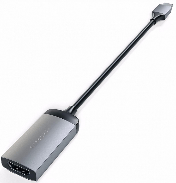 Адаптер Satechi Aluminum Type-C to HDMI ST-TC4KHAM (Space Grey) купить в интернет-магазине icover