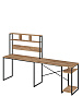Стол компьютерный угловой лофт Ridberg ALASKA (Oak/Black) купить в интернет-магазине icover