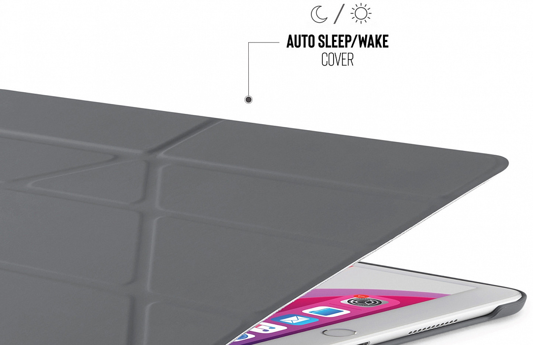 Чехол Pipetto Origami (P030-50-7) для iPad 10.2" (Dark Grey) купить в интернет-магазине icover