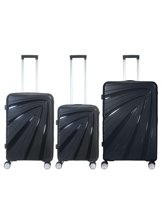 Комплект чемоданов Ridberg ICON L+M+S (Black) купить в интернет-магазине icover