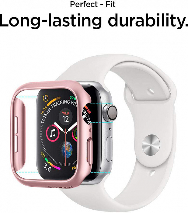 Чехол Spigen Thin Fit (061CS24486) для Apple Watch Series SE/6/4 40 mm (Rose Gold) купить в интернет-магазине icover