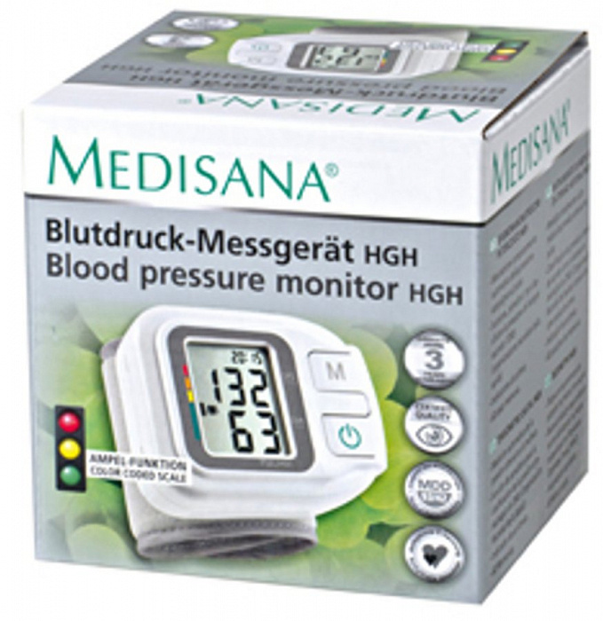 Medisana HGH (51430) - запястный тонометр (White) купить в интернет-магазине icover
