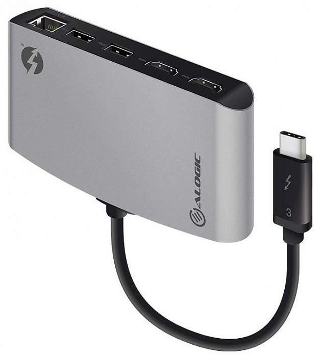 Хаб Alogic ThunderBolt 3 Dual HDMI TB3D2HDPBL-SGR (Space Grey) купить в интернет-магазине icover