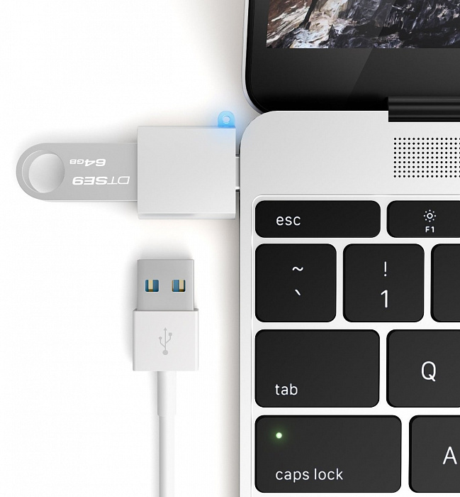 Переходник Satechi USB Type C - USB 3.0 (ST-TCUAS) купить в интернет-магазине icover