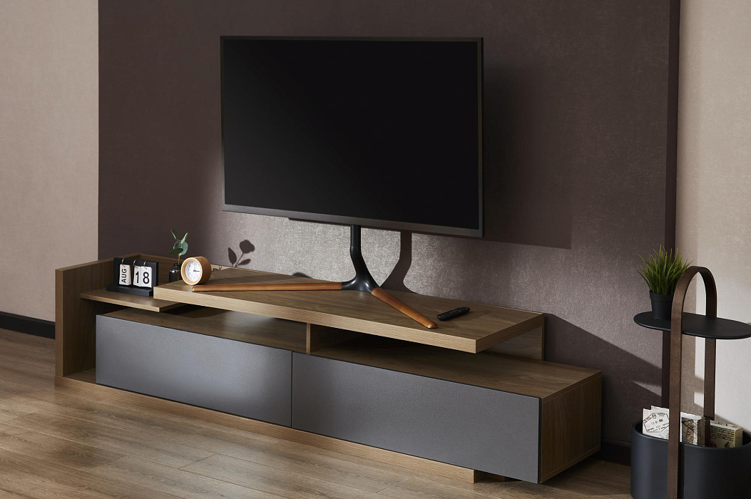 Стойка для телевизора с кронштейном Ridberg TV Stand FS34-46F-02 (Black) купить в интернет-магазине icover