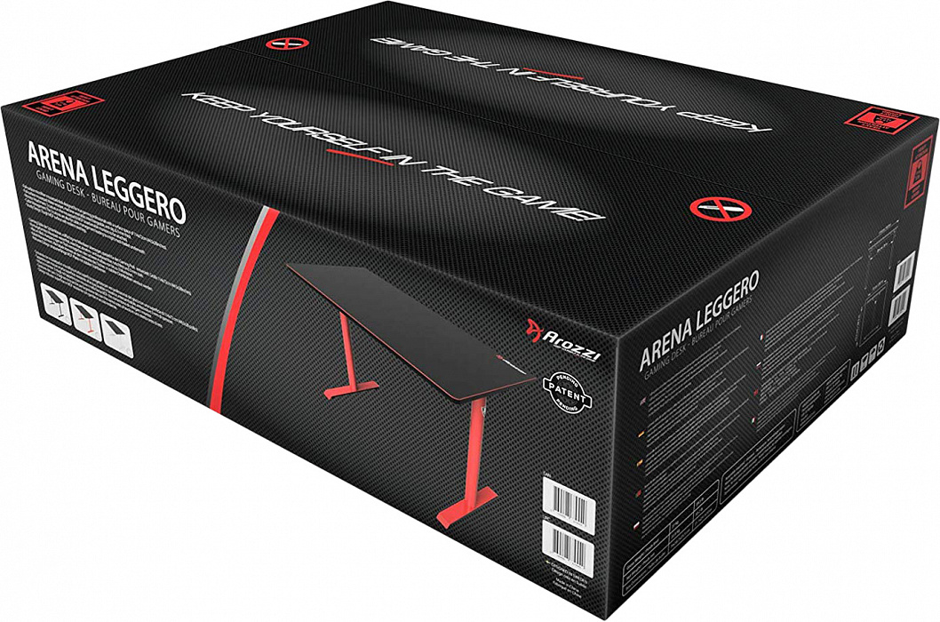 Компьютерный стол Arozzi Arena Leggero (Red) купить в интернет-магазине icover