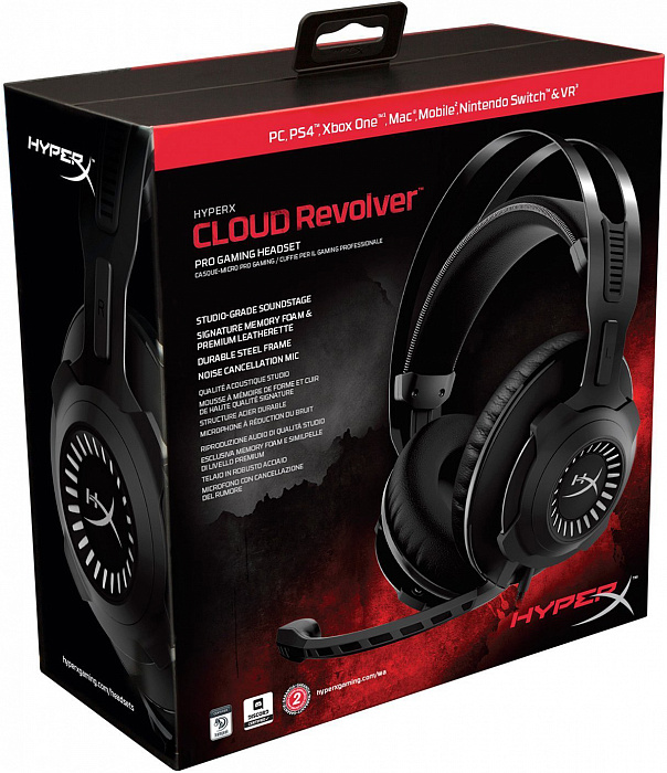 Игровые наушники Kingston HyperX Cloud Revolver (Gun Metal) купить в интернет-магазине icover