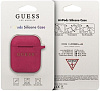 Чехол Guess CG Mobile (GUACCSILGLFU) для AirPods (Fuschia) купить в интернет-магазине icover