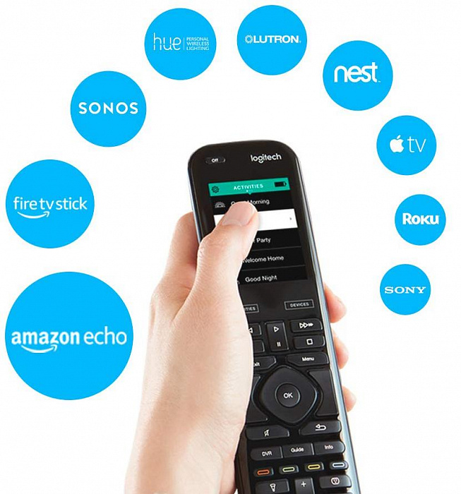 Универсальный пульт Logitech Harmony Elite 915-000257 (Black) купить в интернет-магазине icover