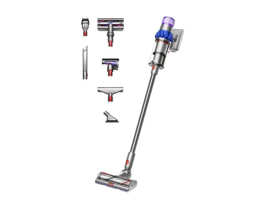 Вертикальный беспроводной пылесос Dyson V15 Detect Extra SV47 476609-0 UK/UAE (Silver/Blue) купить в интернет-магазине icover