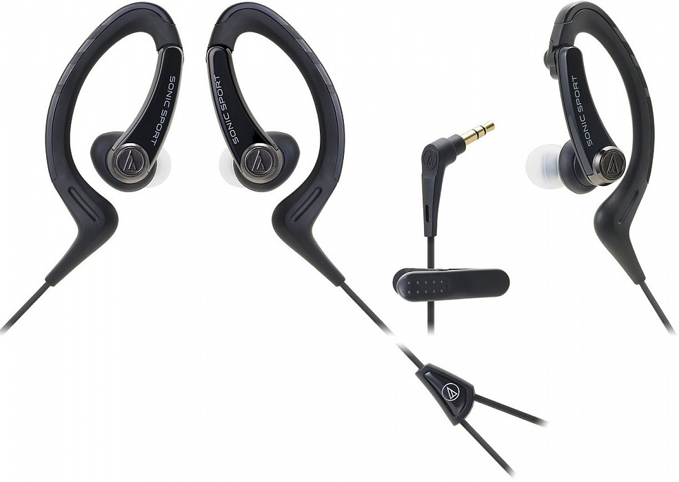 Вставные спортивные наушники Audio-Technica ATH-SPORT1 (Black) купить в интернет-магазине icover
