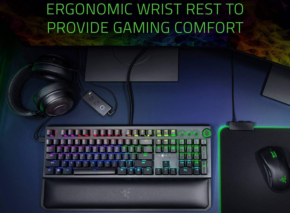 Игровая клавиатура Razer BlackWidow Elite Yellow Switch RZ03-02622700-R3R1 (Black) купить в интернет-магазине icover