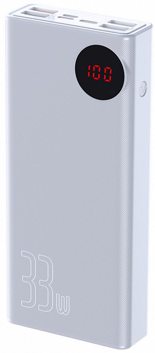 Внешний аккумулятор Baseus Mulight Quick Charge Power Bank 30000mAh PPMY-02 (White) купить в интернет-магазине icover