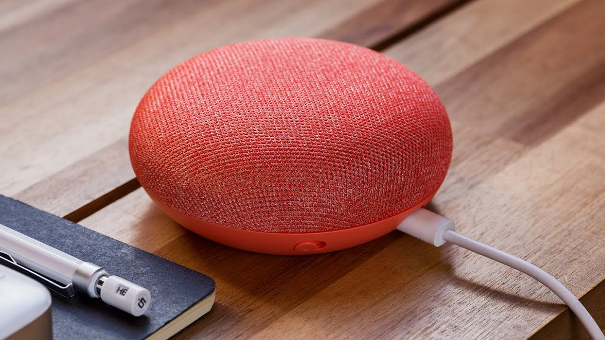 Умная колонка Google Home Mini (Coral) купить в интернет-магазине icover
