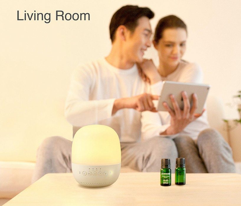 Умный арома-диффузор Emoi Aroma Diffuser Lamp Speaker H0035 (White) купить в интернет-магазине icover