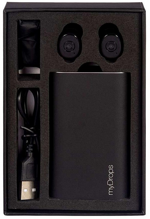Bluetooth-наушники Даджет MyDrops Power (Black) купить в интернет-магазине icover