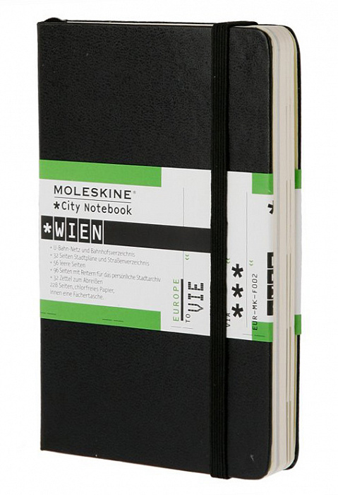 Moleskine City Notebook Wien (CN012) - записная книжка (Black) купить в интернет-магазине icover