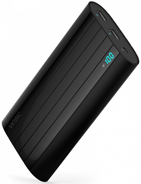 Vinsic Smart Dual USB Power Bank 20000mAh (VSPB206) - внешний аккумулятор (Black) купить в интернет-магазине icover