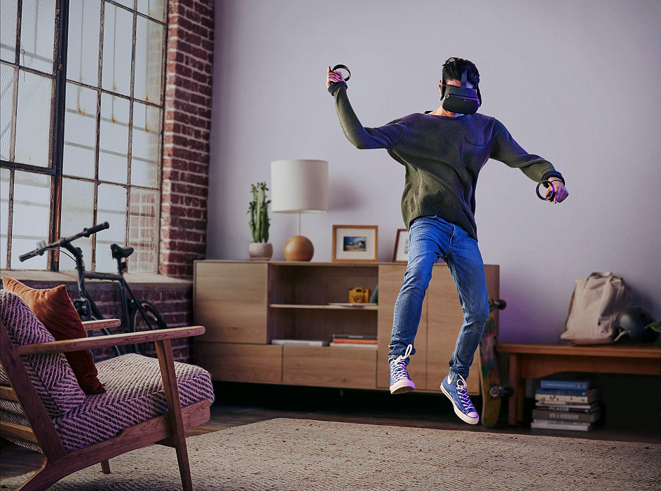 Очки виртуальной реальности Oculus Quest 64 Gb (Black) купить в интернет-магазине icover