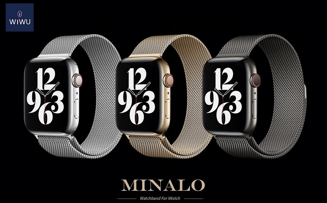 Ремешок Wiwu Minalo для Apple Watch 42/44 mm (Silver) купить в интернет-магазине icover