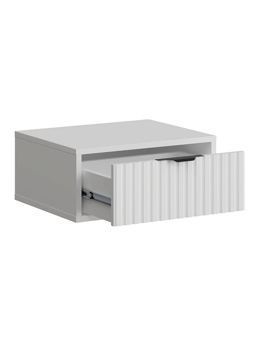Тумба подвесная RIDBERG LUGANO (460) 1Я (White/Black) купить в интернет-магазине icover