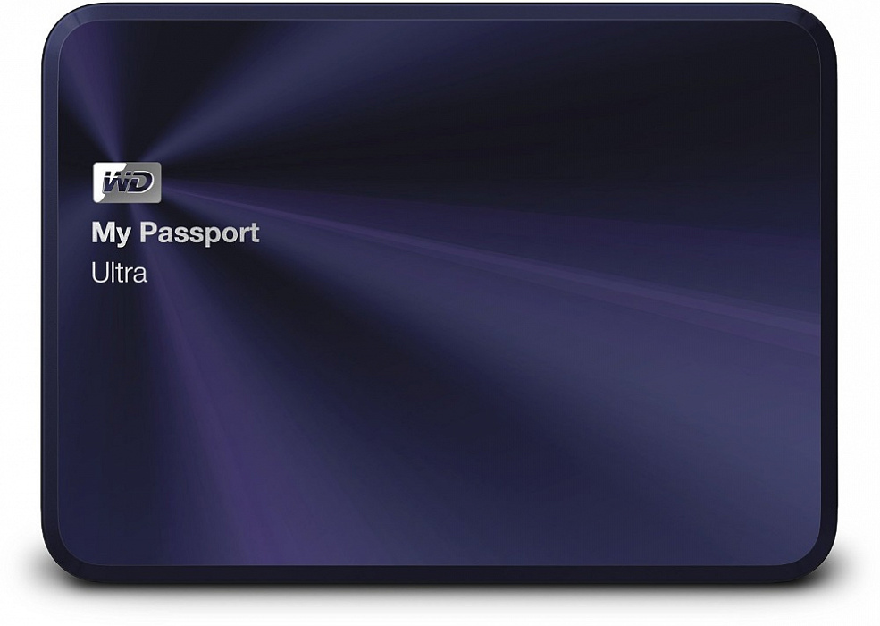 Western Digital My Passport Ultra Metal Edition 1Tb (WDBW5L0010BBA) - внешний жесткий диск (Blue) купить в интернет-магазине icover