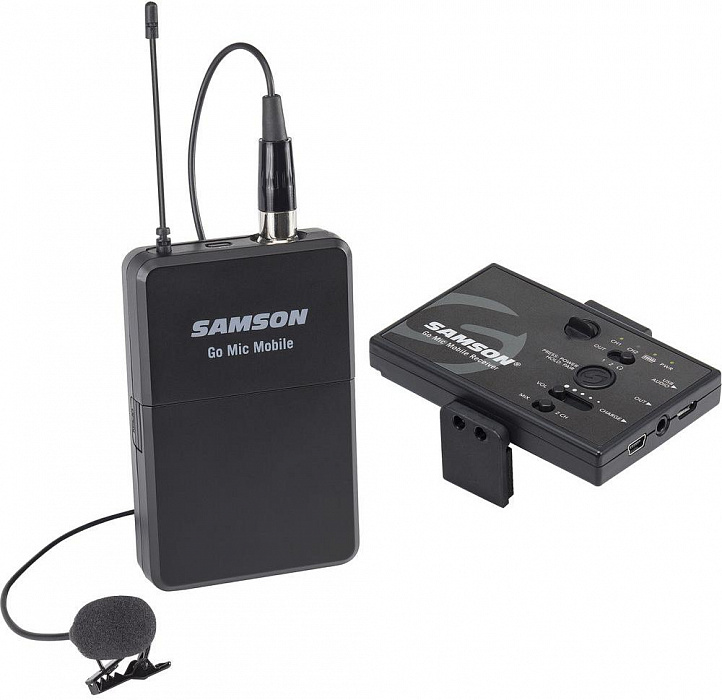 Беспроводной микрофон Samson Go Mic Mobile Lavalier Wireless System (Black) купить в интернет-магазине icover