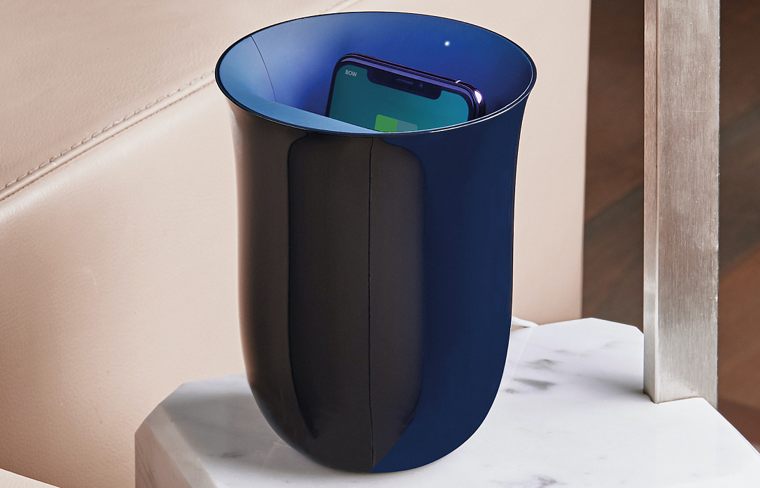 Санитайзер Lexon Oblio LH59DB с беспроводной зарядкой (Dark Blue) купить в интернет-магазине icover