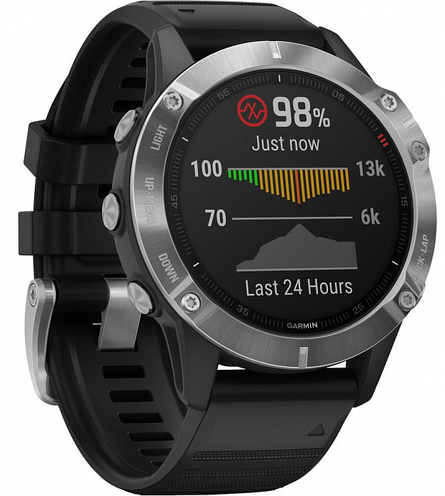 Спортивные часы Garmin Fenix 6 010-02158-00 (Silver/Black) купить в интернет-магазине icover