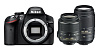 Фотоаппарат Nikon D3200 Kit (D3200 Body Black + 18-55 VRII Black + 55-300VR Black) купить в интернет-магазине icover