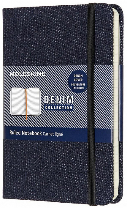 Блокнот Moleskine Denim Limited Edition Pocket (LCDNB1MM710) в линейку (Denim) купить в интернет-магазине icover